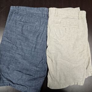 Goodfellow & Co Men's Denim Blue and Beige Shorts